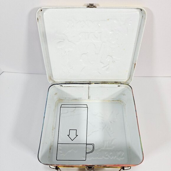 Dragons Lair Arcade Game Vintage Metal Lunchbox & Thermos Set 1983 Aladdin - Picture 11 of 13